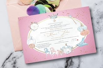 design an birthday card, birthday theme and wedding invitation