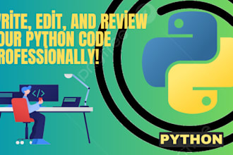 write, edit, fix and review python program code
