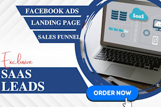 generate exclusive b2b leads saas lead via facebook ads saas funnel