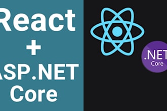 develop react angular and asp dotnet web API solutions