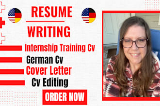 craft internship training cv lebeenslauf, german cv, cover letter