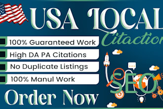 do 350 USA local citations and directory submission for local SEO