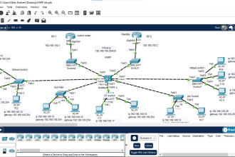 do online network classes using cisco packet tracer