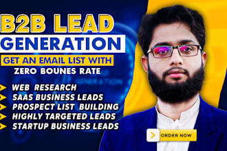 do b2b lead generation, prospect list, linkedin, contact and email list building