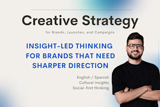 provide strategic creative concepts for your brand or campaign