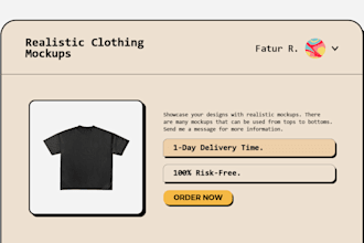 create realistic mockups for your clothing brand