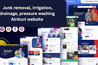 build junk removal, irrigation, drainage, pressure washing airduct website