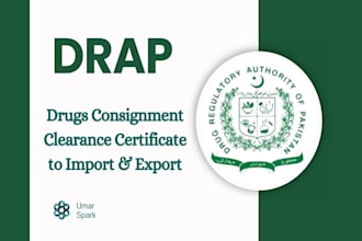 do consignment clearance from drap for the commercial import and export of drugs