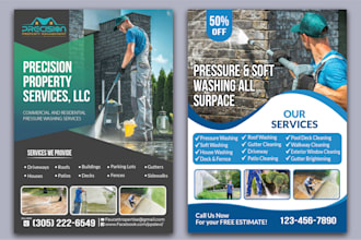 design pressure washing flyers