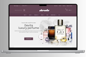 design perfume website fragrance store cosmetic store cologne makeup website