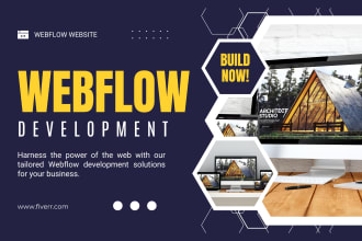 design and develop your webflow website, figma to webflow expert 24hour delivery