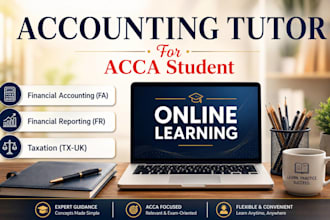 tutor you in acca financial accounting, financial reporting, and taxation