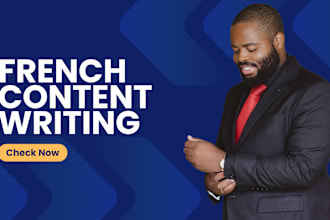 write professional french content