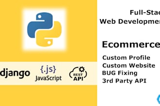 do python django ecommerce web development with rest API