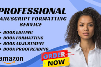 format your manuscript to paperback and ebook, marketing, promotion and layout