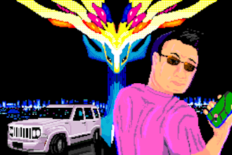 draw you as a pokemon trainer and your team in pixel art