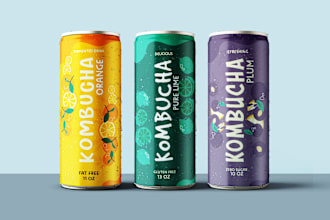 design juice label, can label, energy drink, bottle label, pouch for you