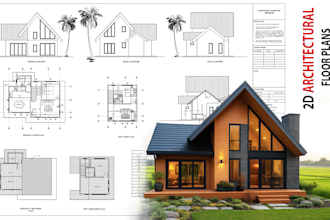 draw architectural floor plan, elevations, house plans