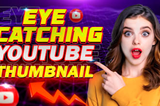 design attractive engaging, clickbait youtube thumbnail