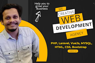 be your PHP laravel developer for full stack web development with vuejs