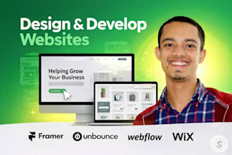 design develop webflow website fix, figma to webflow, framer wix unbounce