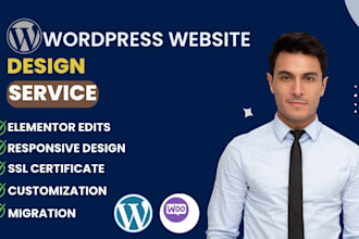 update,changes wordpress or edit wordpress website quickly or customization