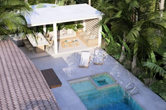 design landscape for backyard, front yard, patio, or garden