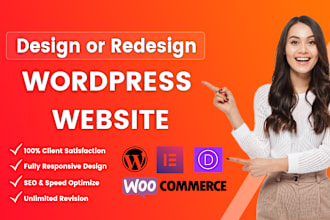 design, redesign, build and revamp wordpress website with elementor pro