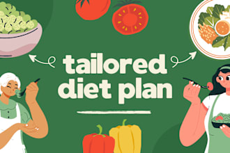 be your nutritionist and create diet plans for you