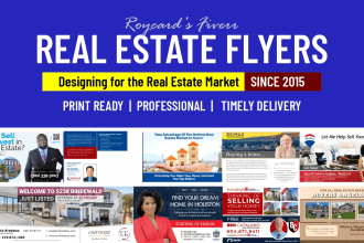 create a selling real estate flyer brochure banner