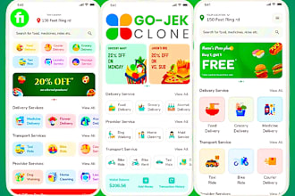 build gojek clone, food delivery app, grocery app, pharmacy app