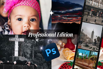 professionally edit and enhance your photos using  photoshop