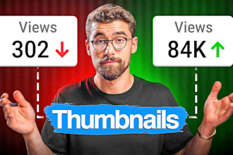 design amazing  youtube thumbnail