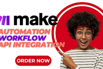 make com automation made scenario API integration workflow, integromat, make com