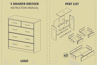 draw assembly instructions, product manual, aseembly manual
