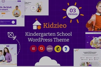 create kindergarten, preschool, childcare, daycare website