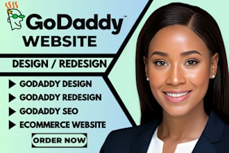 design godaddy website or redesign godaddy website design