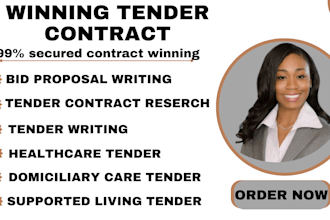 do healthcare tender writing bid proposal government contract for homecare dom