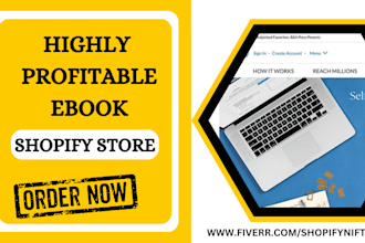 design 7 figure ebook shopify bookshop store bookstore narrator author website