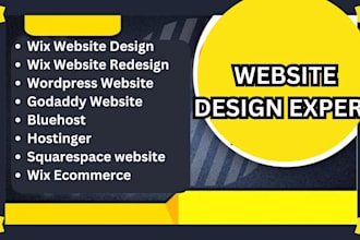 wix website, wix website redesign, wix ecommerce, wix online course website, wix