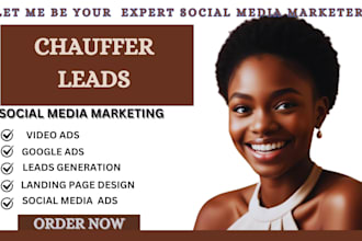 chauffeur leads  chauffeur marketing car rentals leads facebook ads google ads
