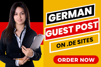 build SEO dofollow german guest post backlinks on high quality sites