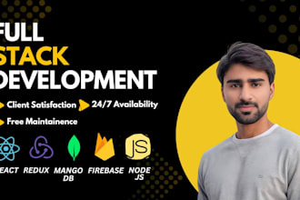 do create website with reactjs nodejs redux firebase