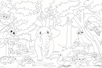 awesome coloring book page for kids