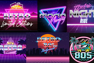 do retro neon 80s,90s pop 3d t shirt neon synthwave vintage logo dj music