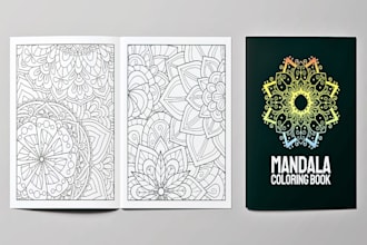 design unique coloring pages for kids or adults