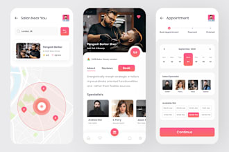 develop salon app barber spa online beauty booking app for android, ios