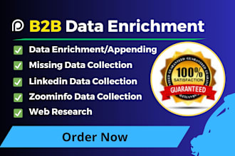do data enrichment, data appending and missing data collect
