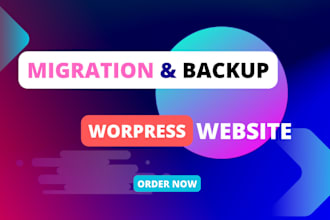 transfer, backup, move, or migrate your wordpress website promptly