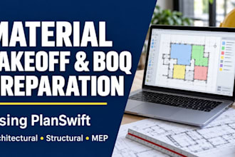prepare material takeoffs and boq for all trades